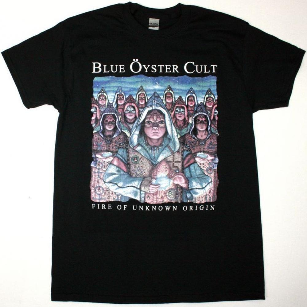 Blue Yster Cult Fire Of Unknown Origin New Black T Shirt
